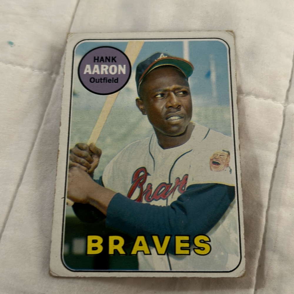 Hank Aaron 1969 Topps.